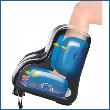 Masażer stóp i łydek Shiatsu z wibracją i grzaniem  MAX- 618-B1